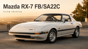 Mazda RX-7 FB/SA22C visto de perfil