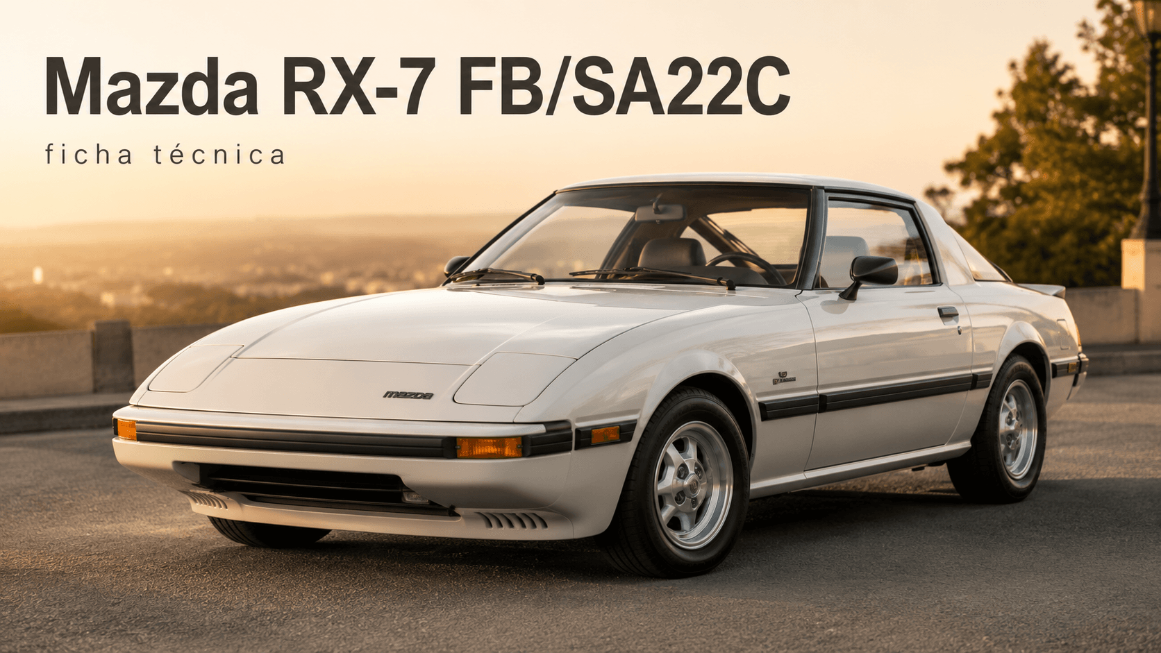 Mazda RX-7 FB/SA22C visto de perfil